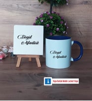 İsme Özel Dekoratif Taş, Kupa Bardak Kırmızı Hediye (Model 2)