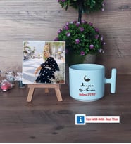 Arapça Öğretmeni Fotoğraflı Dekoratif Taş, Kupa Bardak Beyaz Hediye Öğretmenler Günü Hediyesi (Model 12)