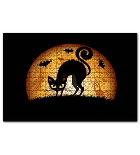 Cakapuzzle Ekim Cadılar Bayramı  Puzzle Yapboz MDF (Ahşap) (1000 Parça)
