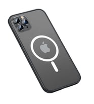 iPhone 13 Pro Kılıf Zore Mokka Lens Koruyuculu Wireless Kılıf (Siyah)