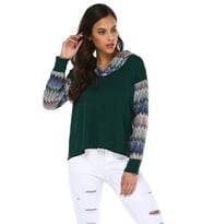 KAPŞONLU SWEATSHIRT   (Yeşil)