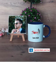 Savcı Fotoğraflı Dekoratif Taş, Kupa Bardak Beyaz Hediye (Model 3)