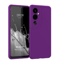 Microsonic Matte Silicone TECNO Pova 4 Pro Kılıf Siyah (Mor)