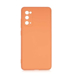 Galaxy S20 FE Kılıf Kamera Korumalı Lansman Silikon Kadife İç yYüzey (Turuncu)