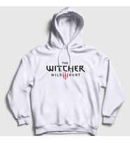 Presmono Unisex Gri Wild Hunt Dizi Witcher Kapüşonlu Sweatshirt 327862tt (Beyaz)
