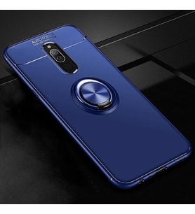 Xiaomi Redmi 8 Kılıf Yüzüklü Magnetli Ravel Case (Mavi)