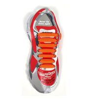 Young Laces Yeni Nesil Silikon Ayakkabı Bağcığı 14 Adetli Set Bağcık Bağlamaktan Kurtarır TA007 (Turuncu)