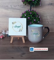 İsme Özel Doğum Günü Hediyesi Dekoratif Taş, Kupa Bardak Kırmızı Hediye (Model 9)