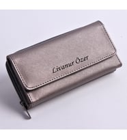 KİŞİYE ÖZEL TREND KADIN CÜZDANI (Gümüş)
