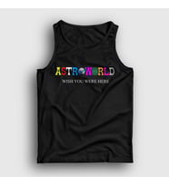 Presmono Unisex Sarı Astroworld V4 Travis Scott Atlet 44658tt (Siyah)
