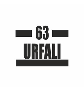 63 Urfalı Araba Sticker siyah 16x9 CM (Siyah)