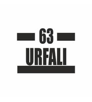 63 Urfalı Araba Sticker siyah 16x9 CM (Siyah)