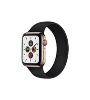 BİPOWER Apple Watch 42-44mm KRD18 Silikon Solo Kordon L Beden (Siyah)