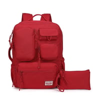 Smart Bags Sırt Çantası Okul Boyu Kalem Kutusu Hediyeli 3210 (Vişne)