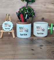 Paramedik Hediye Sepeti Kupa Bardak T Kulplu, Kalemlik ve Anahtarlık Tıp Bayramı Hediyesi (Model 8)