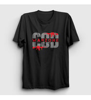 Presmono Unisex Beyaz Oyun Call Of Duty Warzone T-Shirt 513020tt (Siyah)