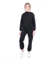 Toontoy Kız Çocuk Nakışlı Hırka (Siyah)