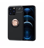 Uyumlu Model Apple iPhone 13 Pro Kılıf Yüzüklü Magnetli Ravel Case (Gold)