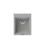 POLEX Cristalüx Granit Eviye P-05 Tezgah Altı Ve Tezgah Üstü Kare Mutfak Evyesi 41x51cm (Gri)