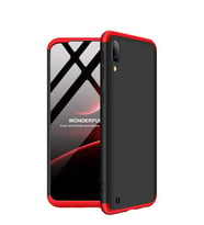 Microsonic Samsung Galaxy M10 Kılıf Double Dip 360 Protective (Kırmızı)