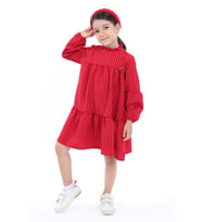 Toontoy Kız Çocuk Elbise (Kırmızı)