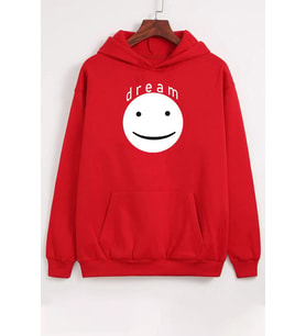 Unisex Dream Baskılı Sweatshirt (A.Kırmızı)