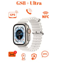 Watch 8 Ultra T10 Ultra Akıllı Saat Smart Watch 3 Tuş Aktif 2.05 inc Ekranlı (Turuncu) (Gri)