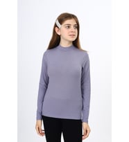 Toontoy Kız Çocuk Okul Tişört (Gri)