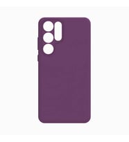 Kvy Samsung Galaxy S24 Ultra Biye Silikon Kılıf (Mor)