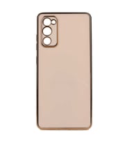 Galaxy A03S Kılıf Zore Bark Kenarları Altın Renk Kılıf (Rose)