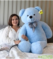 Mavimsi 160 Cm Papyonlu Büyük Ayıcık (%100 Yerli) (Mavi)