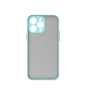 Apple iPhone 14 Pro Max Kılıf Mat Yüzey Kamera Korumalı Silikon (Turkuaz)