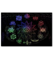 Cakapuzzle Renklerle Burç Sembolleri Puzzle Yapboz MDF (Ahşap) (500 Parça)