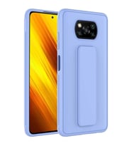 Xiaomi Poco X3 Kılıf Zore Qstand Katlanabilir Standlı Kılıf (Lila)