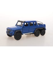 Mercedes G63 AMG 6X6 model 1/36 Ölçek (ÖZEL PLAKALI) (Mavi)