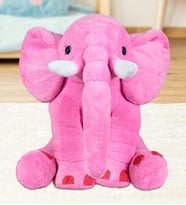 Özgüner 80 cm Uyku Arkadaşım Pelüş Fil (Pembe)