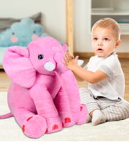 Özgüner 80 cm Uyku Arkadaşım Pelüş Fil (Pembe)