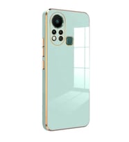 Microsonic Infinix Hot 11S Kılıf Olive Plated Siyah (Yeşil)