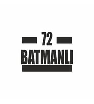 72 Batmanlı Araba Sticker siyah 16x9 CM (Siyah)