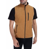 Ghassy Co Erkek Çok Cepli Polar Spor Yelek 7 Renk (Taba)