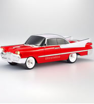 Ultratekno WS-1965BT Dodge 59 Model Retro Araba Bluetooth Hoparlör Fm Radyo USB Tf Aux Destekli Speaker (Kırmızı)