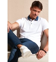 Buratti % 100 Pamuk Polo T Shirt Erkek POLO 5902134 (Beyaz)