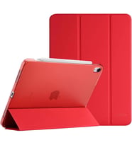 Apple iPad Mini 7 Mini 6 Kılıf PU Deri Smart Standlı Case A2567 A2568 A2569 (Kırmızı)