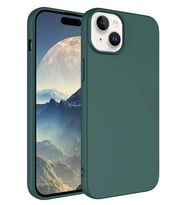Apple iPhone 15 Plus Kılıf LSR Lansman Kılıf (Koyu Yeşil)