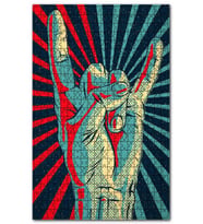 Cakapuzzle Dia Mundial Del Rock Figürü Görseli Puzzle Yapboz MDF (Ahşap) (1000 Parça)