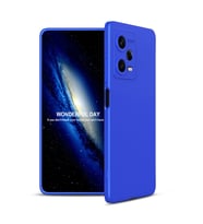 Xiaomi Redmi Note 12 Pro 5G Kılıf 3 Parça Slim Sert Silikon Kapak AYS (Mavi)