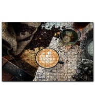 Cakapuzzle Antikalar Haritalar İrlanda Sütlü Kahvesi Görseli  Puzzle Yapboz MDF (Ahşap) (500 Parça)