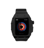 Apple Watch 44mm Kordon Metal Kasa Kordon 65 (Siyah)