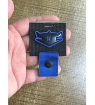 7X5 CM KABARTMA ÇANTA GİYİM ARMA AKSESUARI DİKİŞ AKSESUARI (Mavi)