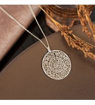 925 Ayar Gümüş İnşirah Suresi Dualı Kolye (Gümüş)